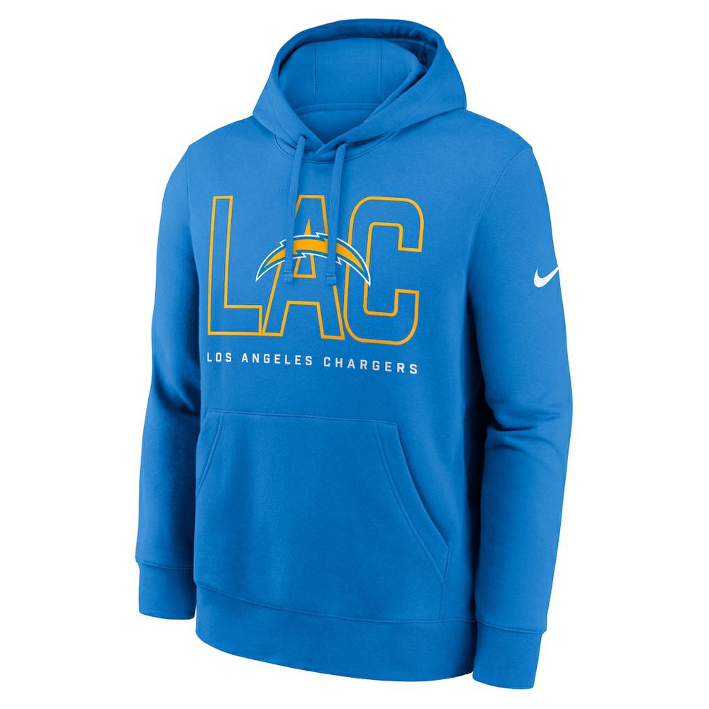 Los Angeles Chargers Nike Busted Play Club Fleece Pullover Hoodie