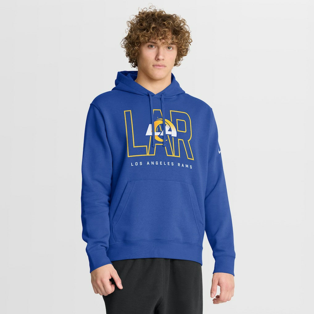 Los Angeles Rams Nike Busted Play Club Fleece Pullover Hoodie
