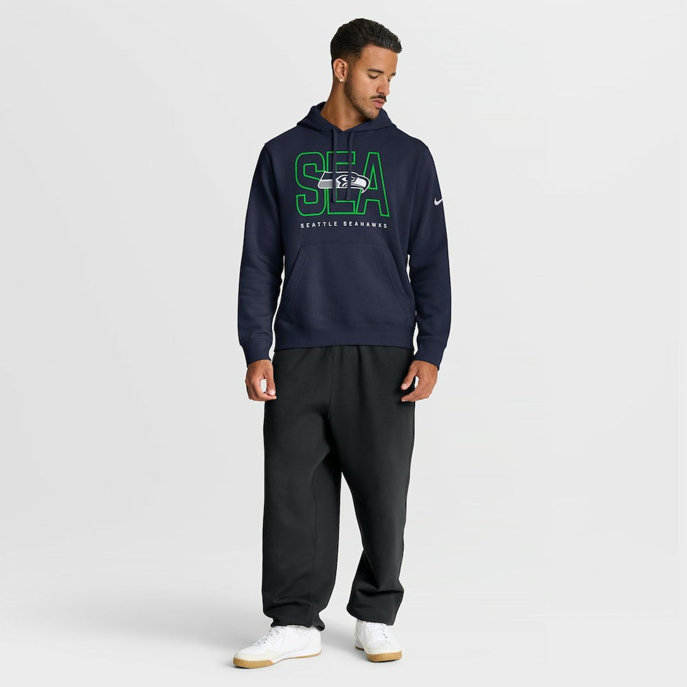 Seattle Seahawks Nike Busted Play Club Fleece Pullover Hoodie