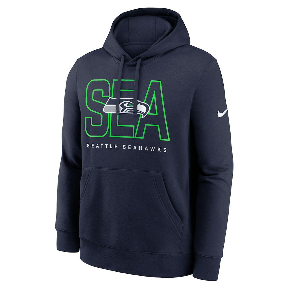 Seattle Seahawks Nike Busted Play Club Fleece Pullover Hoodie