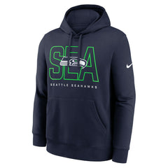 Seattle Seahawks Nike Busted Play Club Fleece Pullover Hoodie