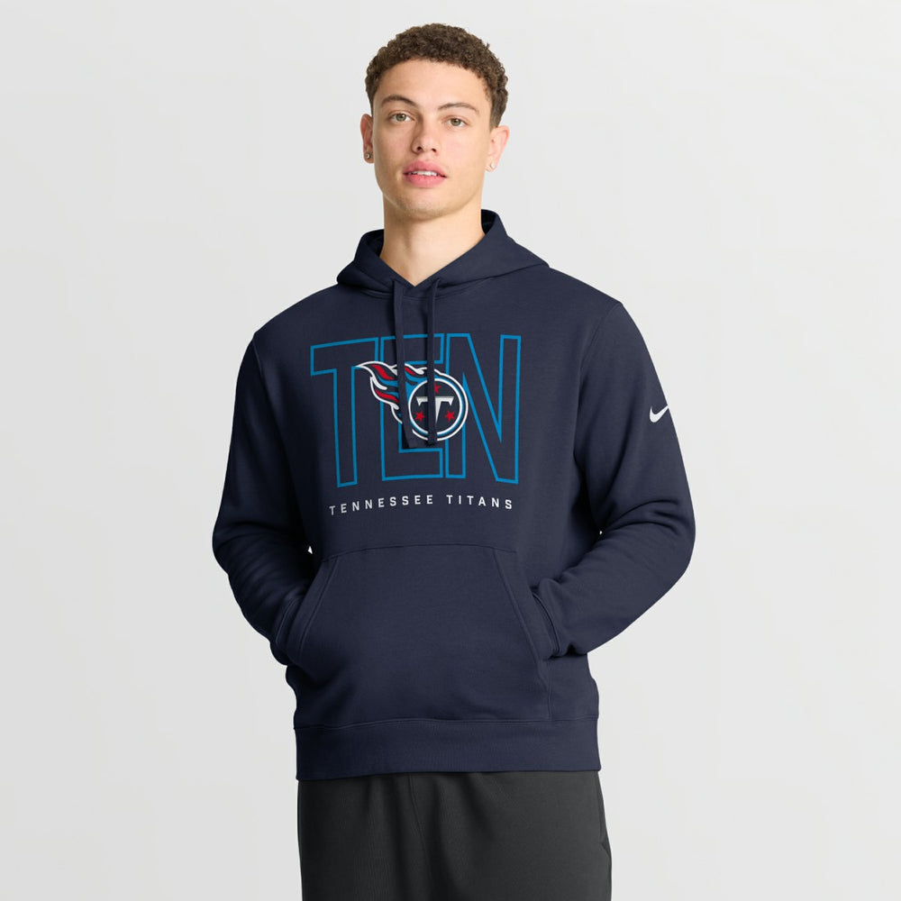 Tennessee Titans Nike Busted Play Club Fleece Pullover Hoodie