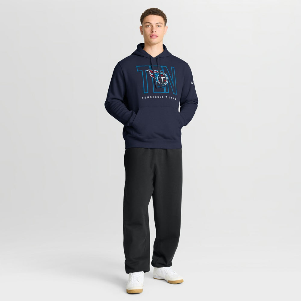 Tennessee Titans Nike Busted Play Club Fleece Pullover Hoodie