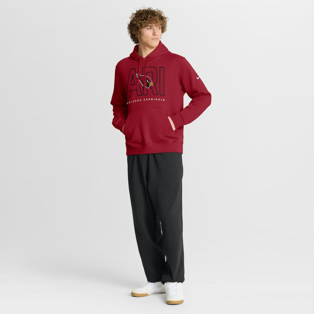 Arizona Cardinals Nike Busted Play Club Fleece Pullover Hoodie