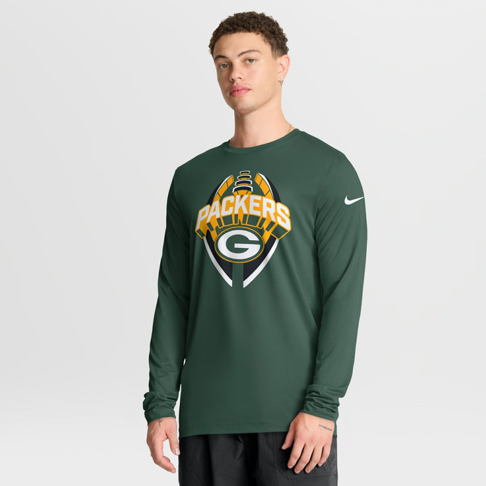 Green Bay Packers Nike Primetime Legend Icon Performance Long Sleeve T-Shirt