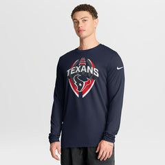 Houston Texans Nike Primetime Legend Icon Performance Long Sleeve T-Shirt