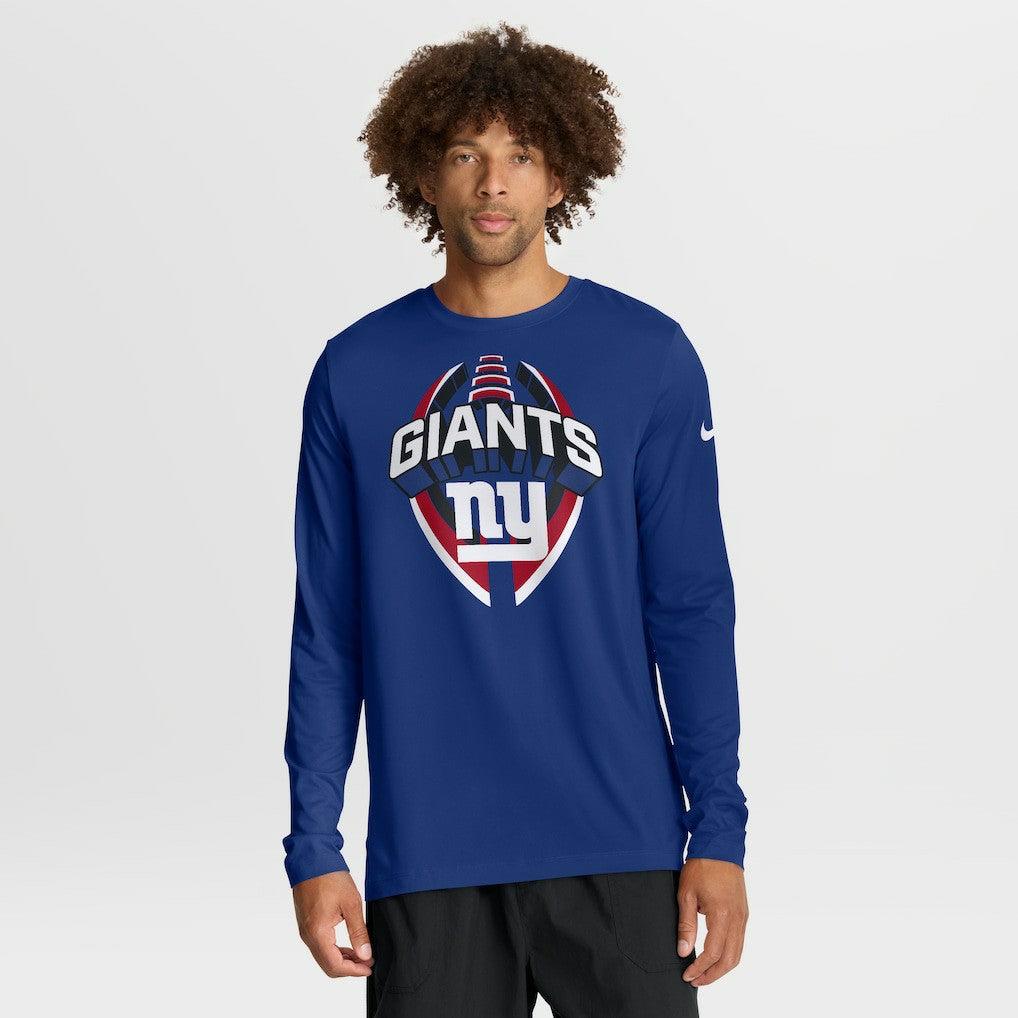 New York Giants Nike Primetime Legend Icon Performance Long Sleeve T-Shirt