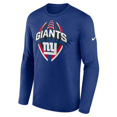 New York Giants Nike Primetime Legend Icon Performance Long Sleeve T-Shirt