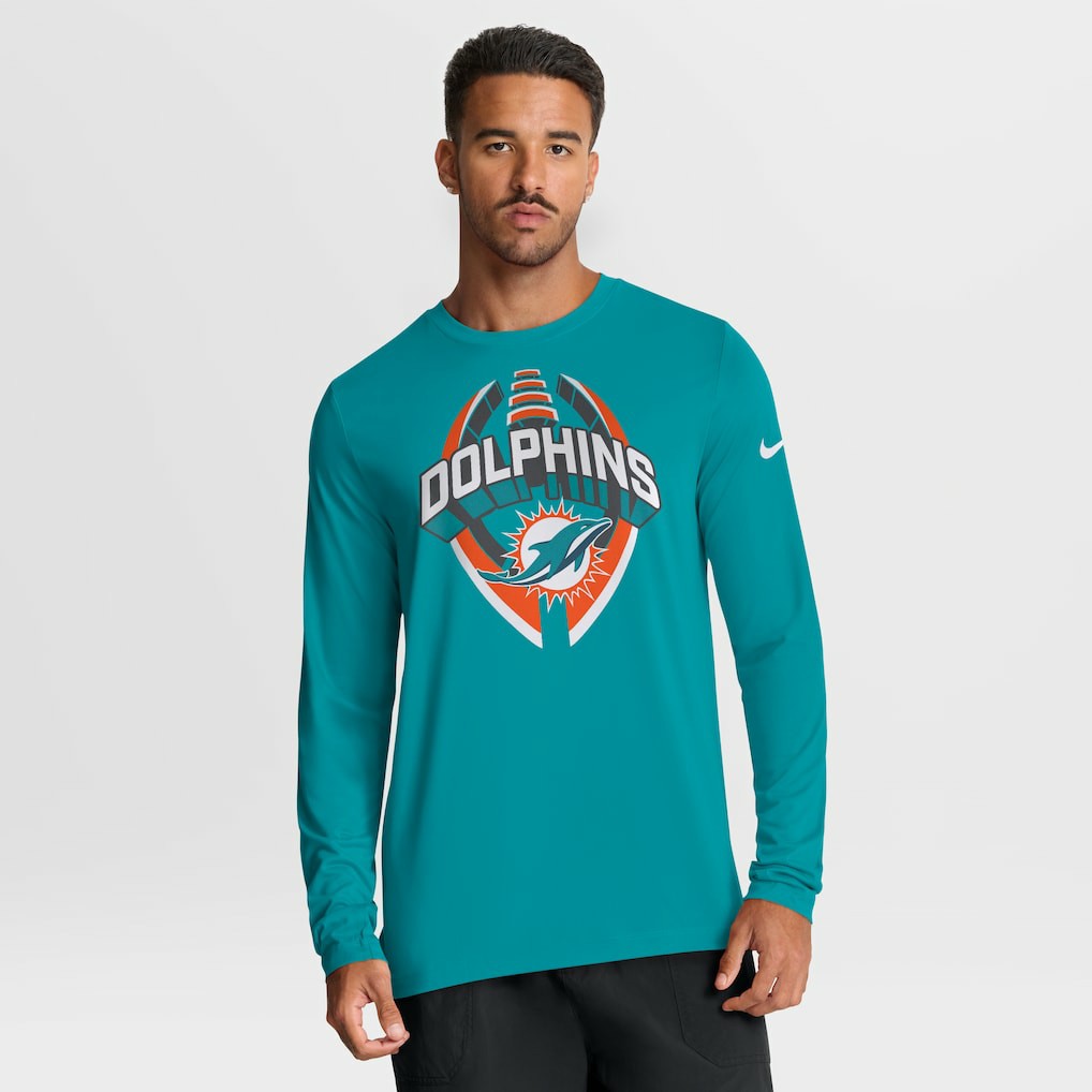 Miami Dolphins Nike Primetime Legend Icon Performance Long Sleeve T-Shirt
