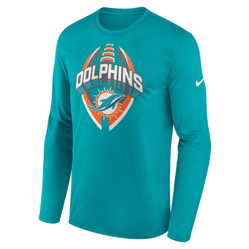 Miami Dolphins Nike Primetime Legend Icon Performance Long Sleeve T-Shirt