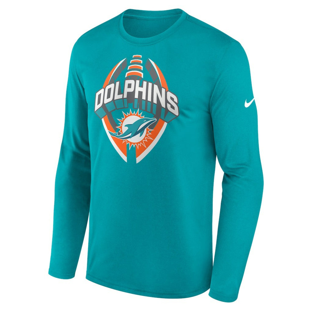 Miami Dolphins Nike Primetime Legend Icon Performance Long Sleeve T-Shirt