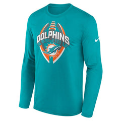 Miami Dolphins Nike Primetime Legend Icon Performance Long Sleeve T-Shirt