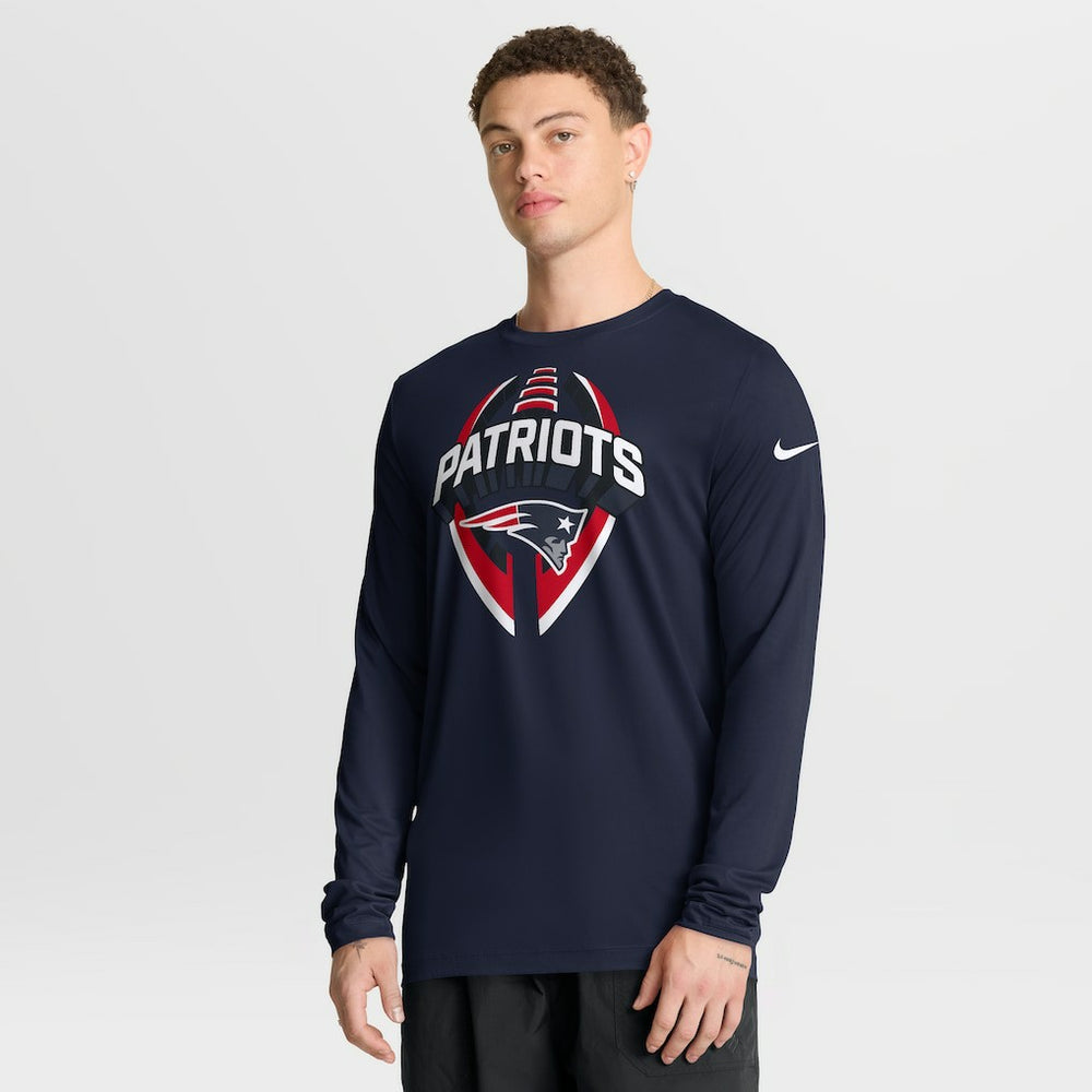 New England Patriots Nike Primetime Legend Icon Performance Long Sleeve T-Shirt