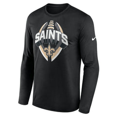 New Orleans Saints Nike Primetime Legend Icon Performance Long Sleeve T-Shirt
