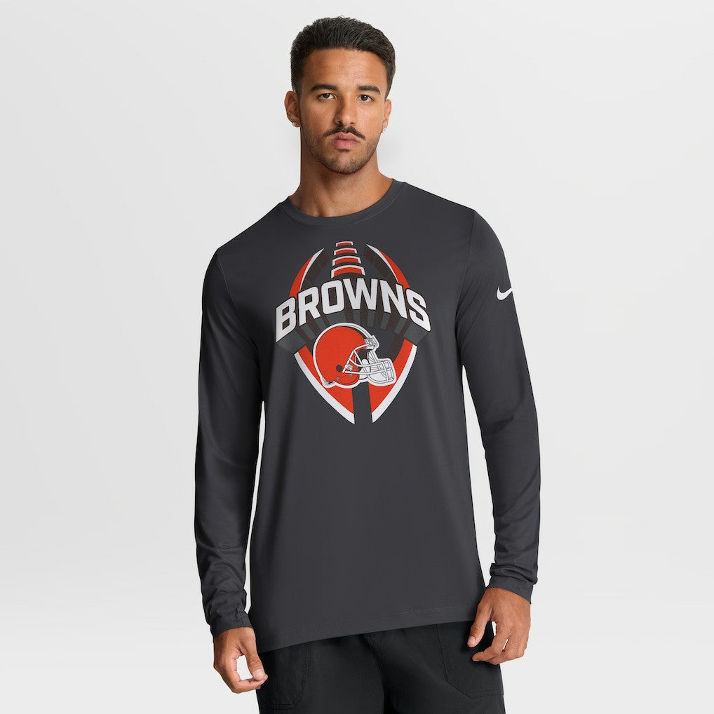 Cleveland Browns Nike Primetime Legend Icon Performance Long Sleeve T-Shirt