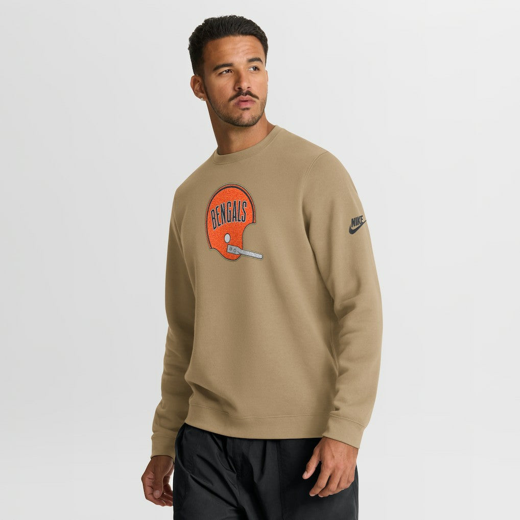 Cincinnati Bengals Nike Swing Pass Rewind Club Pullover Sweatshirt