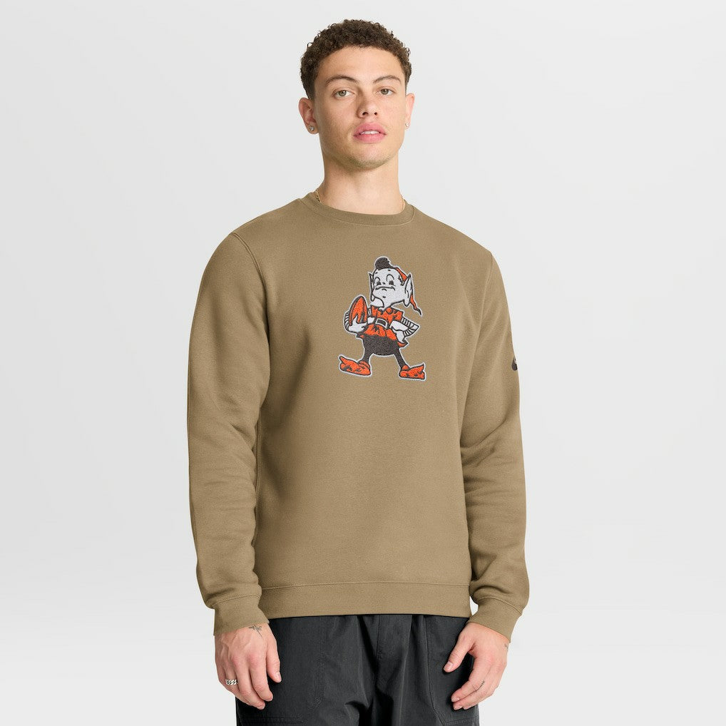 Cleveland Browns Nike Swing Pass Rewind Club Pullover Sweatshirt