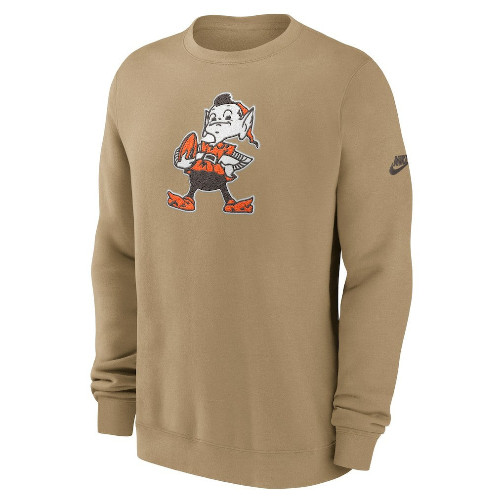 Cleveland Browns Nike Swing Pass Rewind Club Pullover Sweatshirt