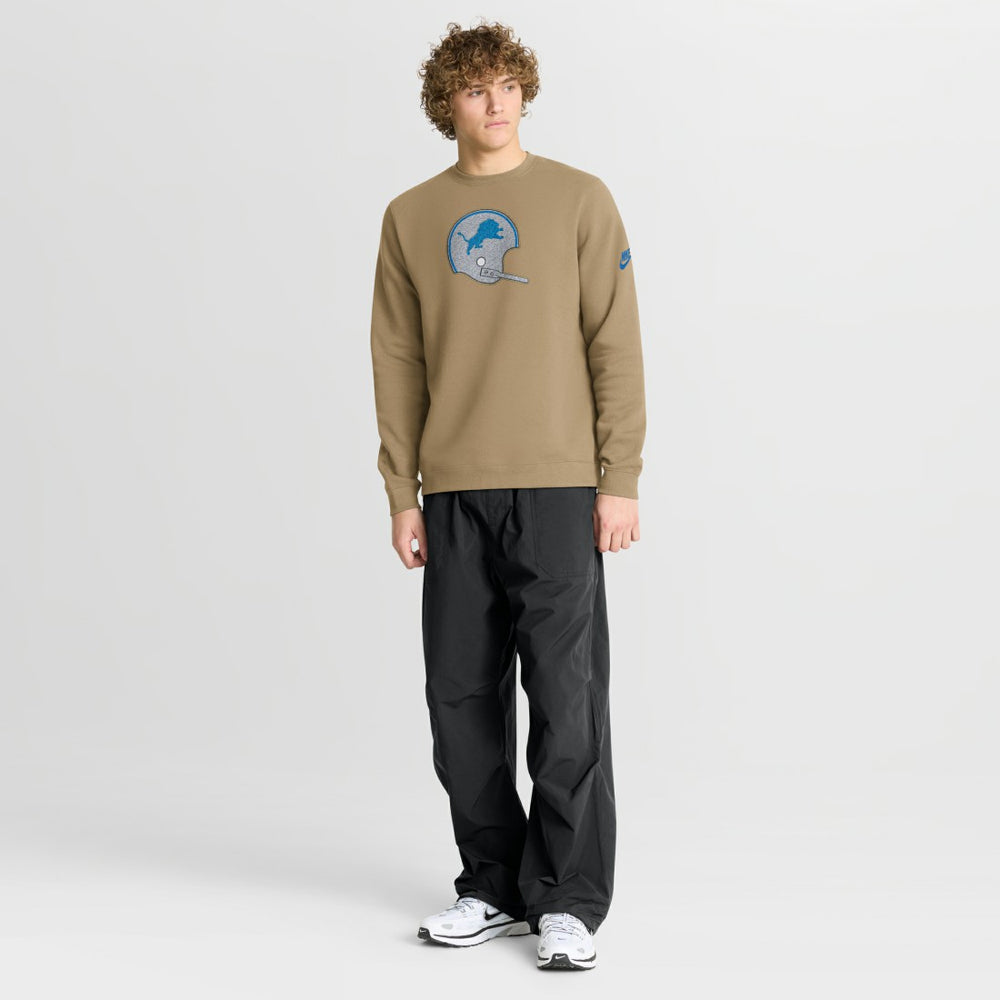 Detroit Lions Nike Swing Pass Rewind Club Pullover Sweatshirt