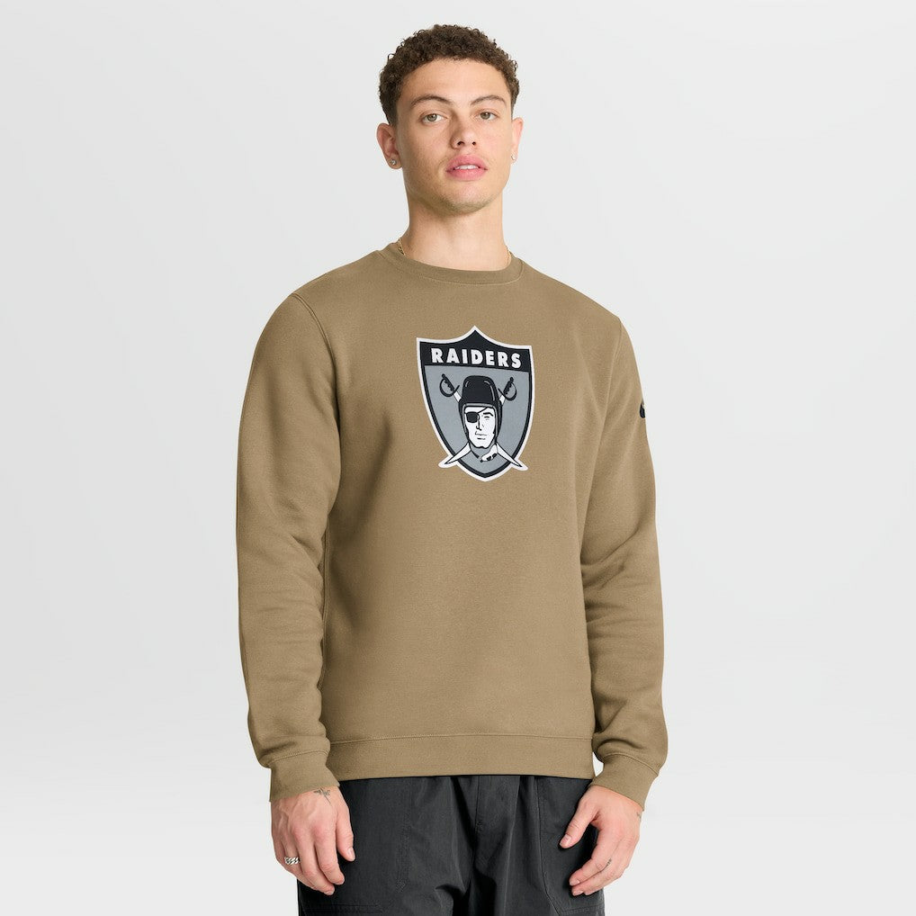 Las Vegas Raiders Nike Swing Pass Rewind Club Pullover Sweatshirt