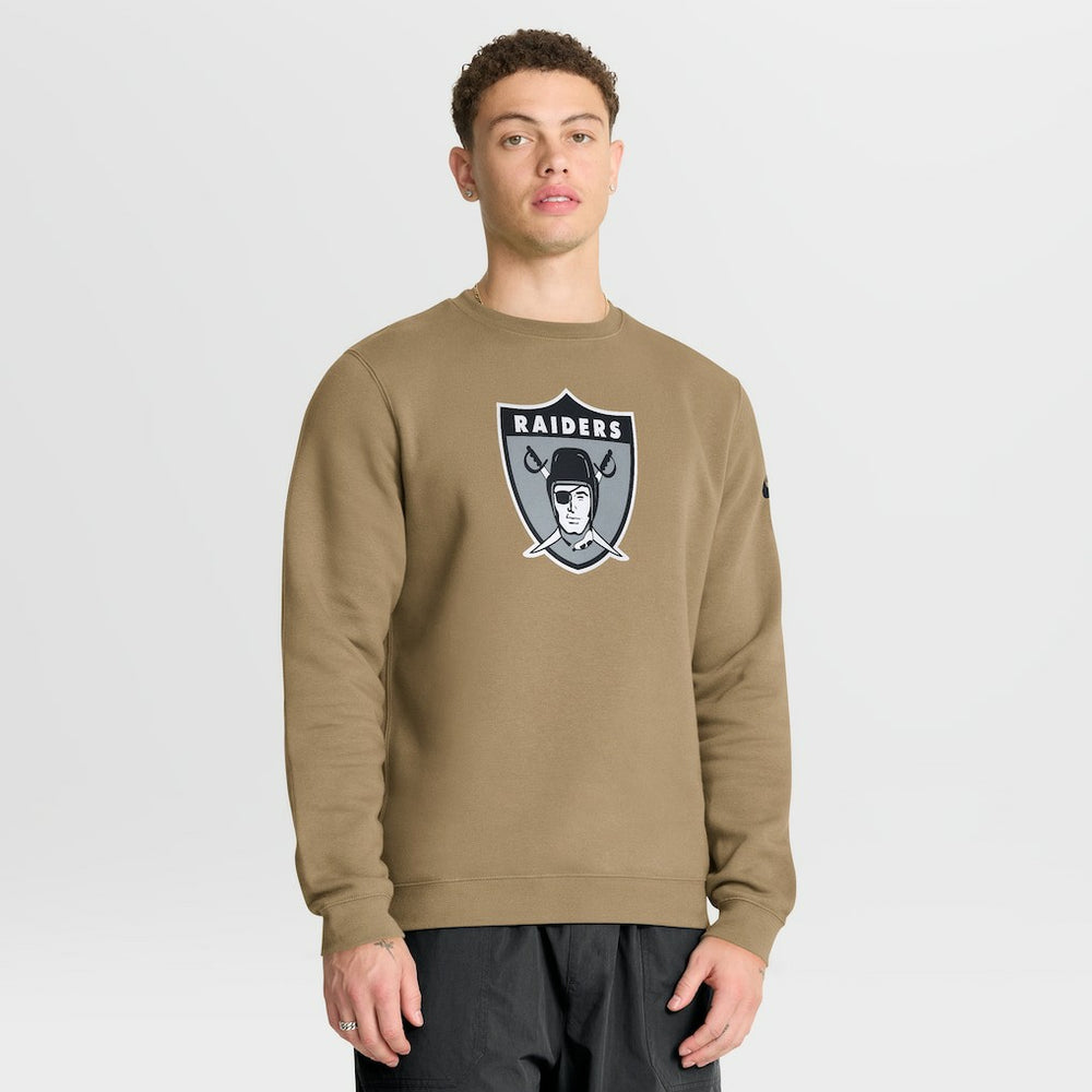 Las Vegas Raiders Nike Swing Pass Rewind Club Pullover Sweatshirt
