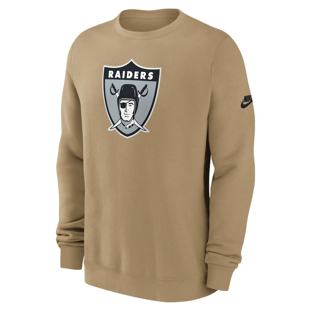 Las Vegas Raiders Nike Swing Pass Rewind Club Pullover Sweatshirt