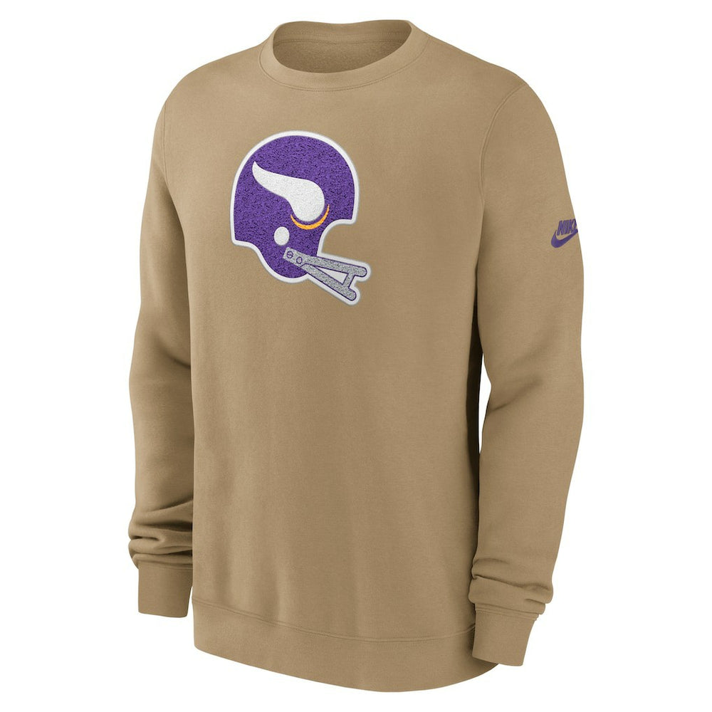 Minnesota Vikings Nike Swing Pass Rewind Club Pullover Sweatshirt