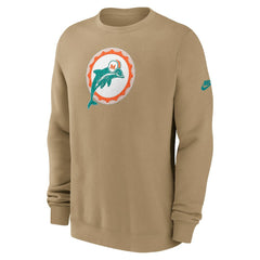 Miami Dolphins Nike Swing Pass Rewind Club Pullover Sweatshirt