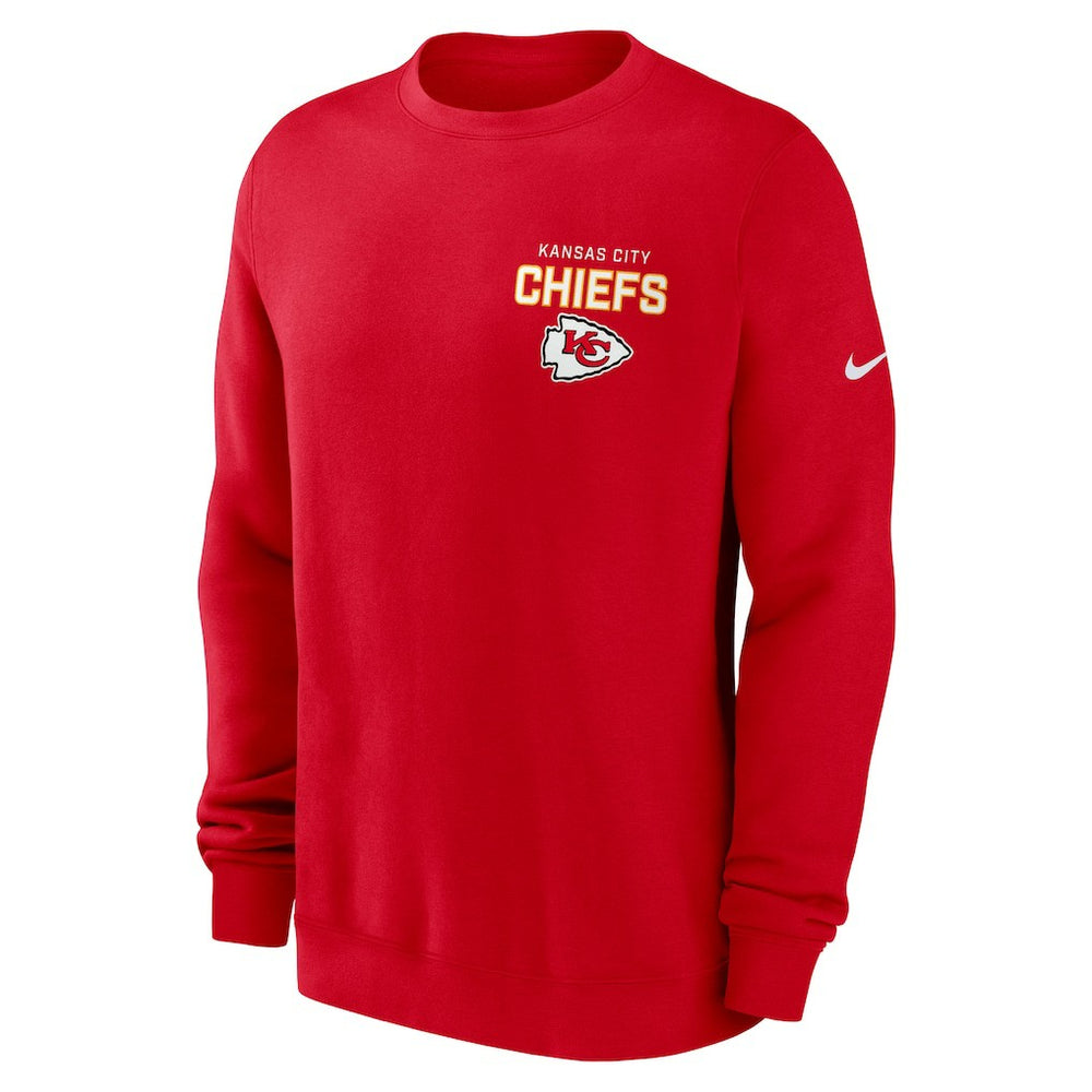 Kansas City Chiefs Nike Primetime Club Fleece Pullover Sweatshirt
