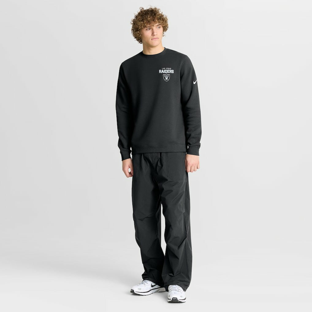 Las Vegas Raiders Nike Primetime Club Fleece Pullover Sweatshirt