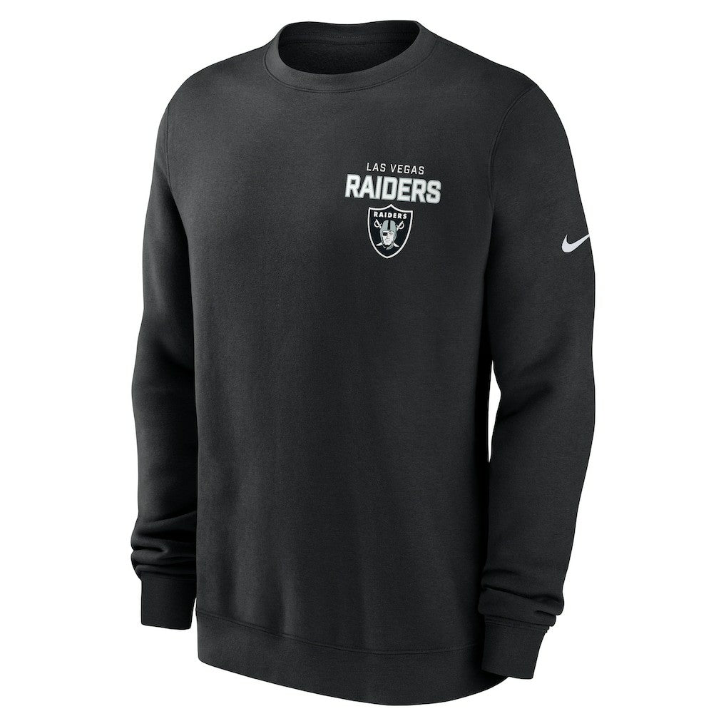 Las Vegas Raiders Nike Primetime Club Fleece Pullover Sweatshirt