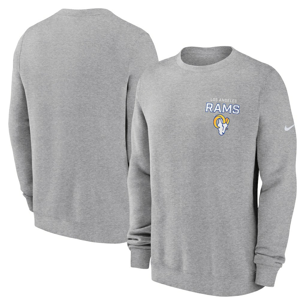 Los Angeles Rams Nike Primetime Club Fleece Pullover Sweatshirt