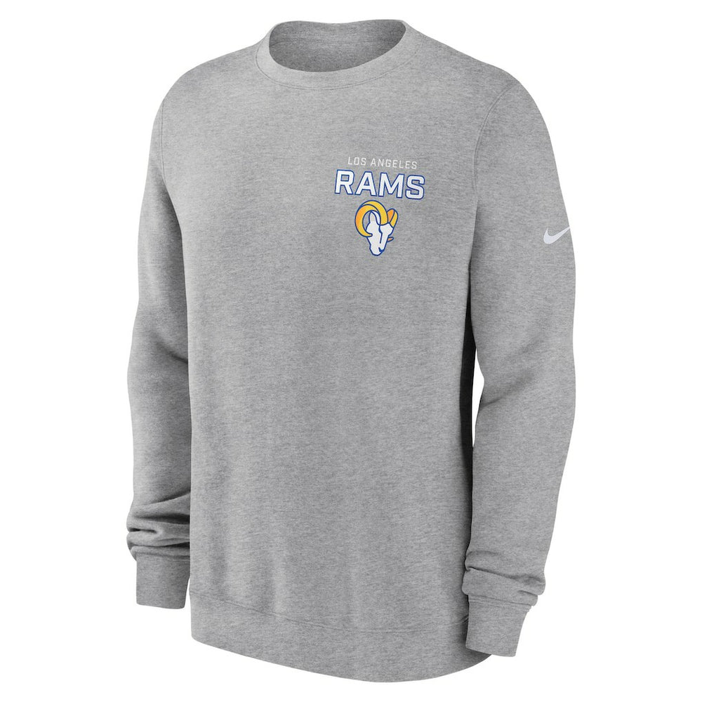 Los Angeles Rams Nike Primetime Club Fleece Pullover Sweatshirt