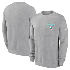 Miami Dolphins Nike Primetime Club Fleece Pullover Sweatshirt