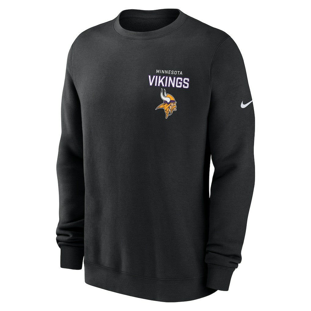 Minnesota Vikings Nike Primetime Club Fleece Pullover Sweatshirt