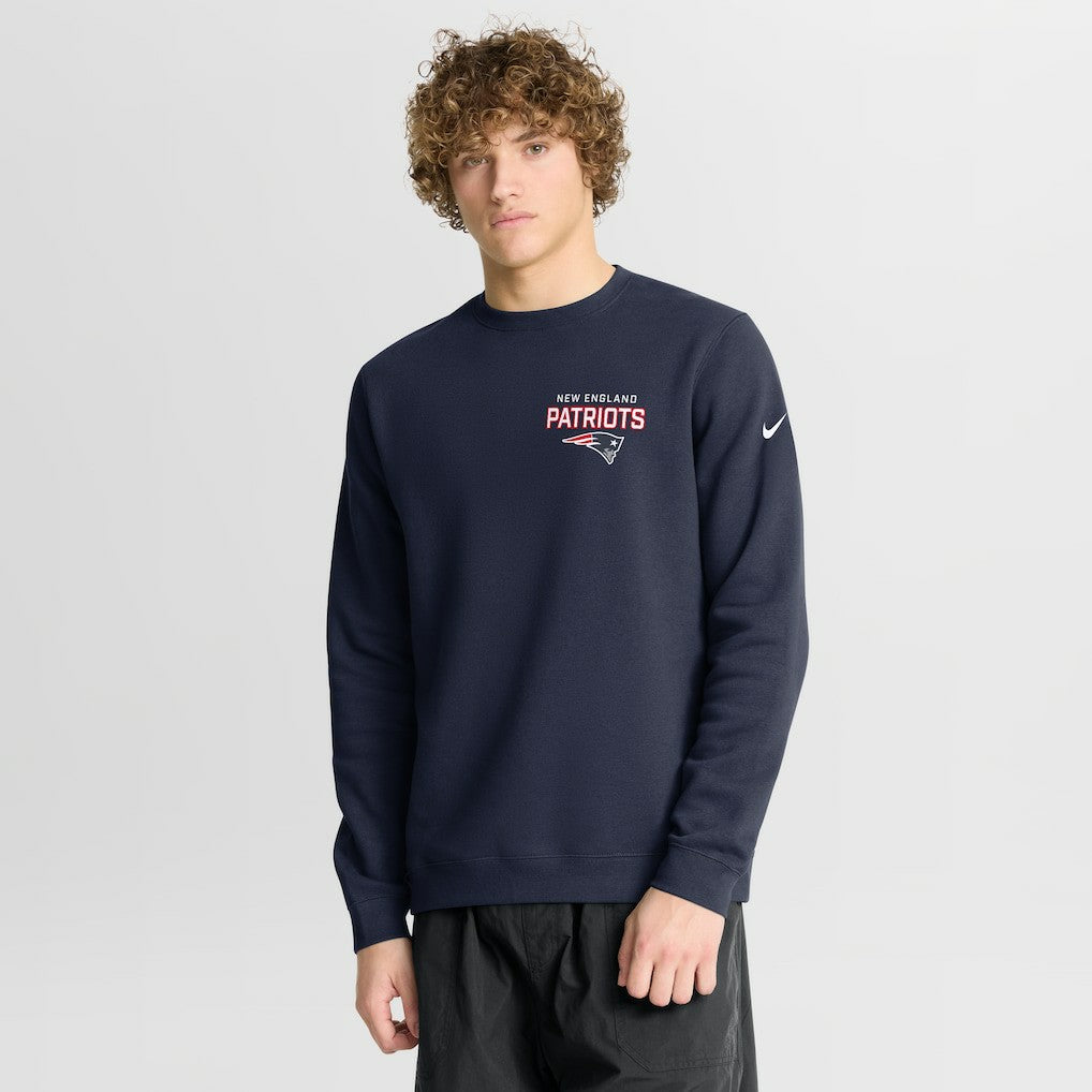 New England Patriots Nike Primetime Club Fleece Pullover Sweatshirt