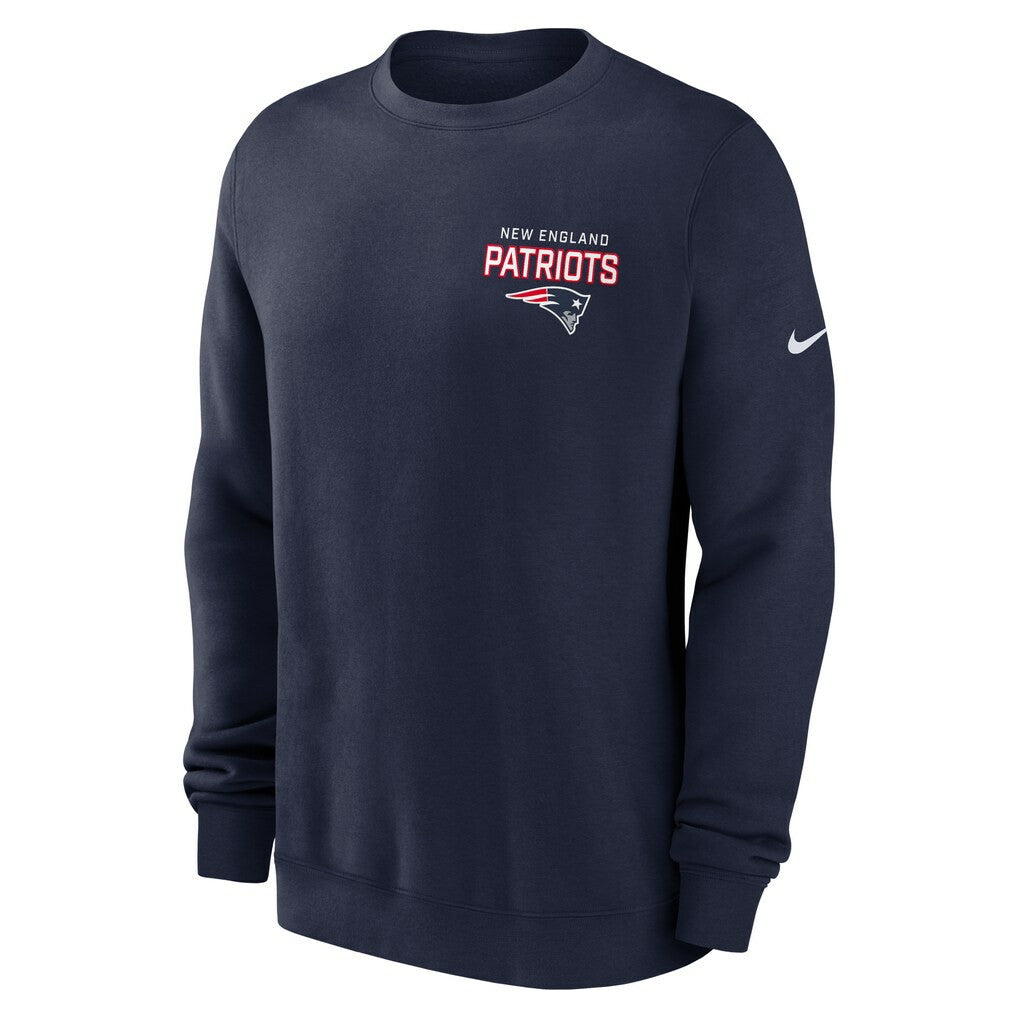 New England Patriots Nike Primetime Club Fleece Pullover Sweatshirt
