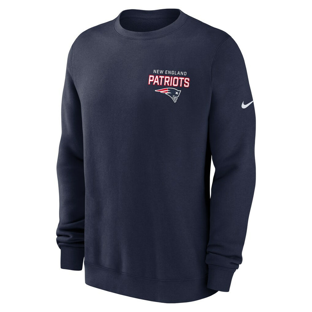 New England Patriots Nike Primetime Club Fleece Pullover Sweatshirt