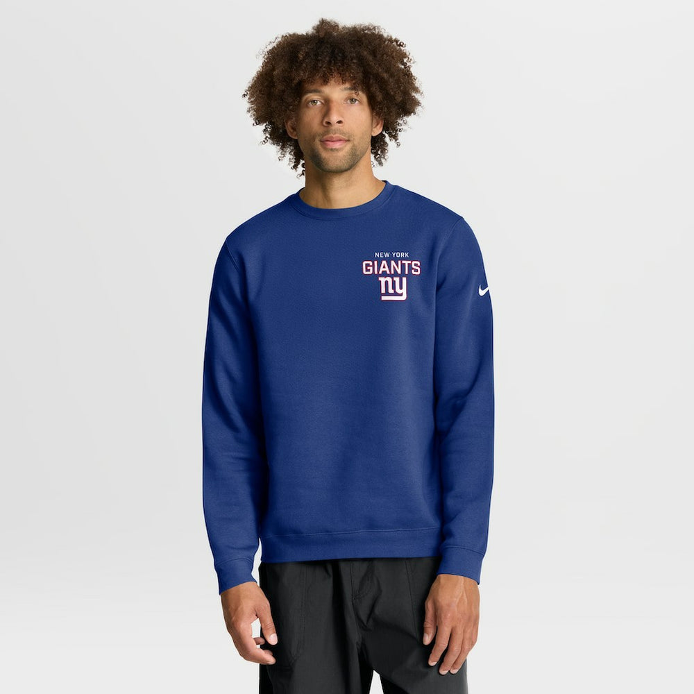 New York Giants Nike Primetime Club Fleece Pullover Sweatshirt
