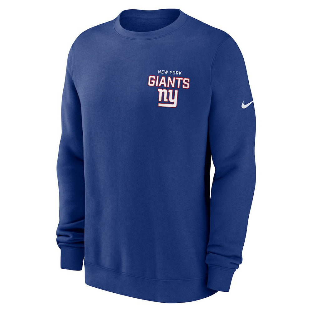 New York Giants Nike Primetime Club Fleece Pullover Sweatshirt