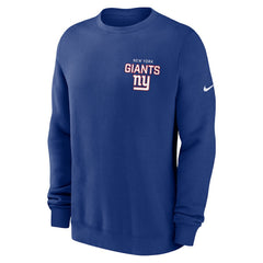 New York Giants Nike Primetime Club Fleece Pullover Sweatshirt