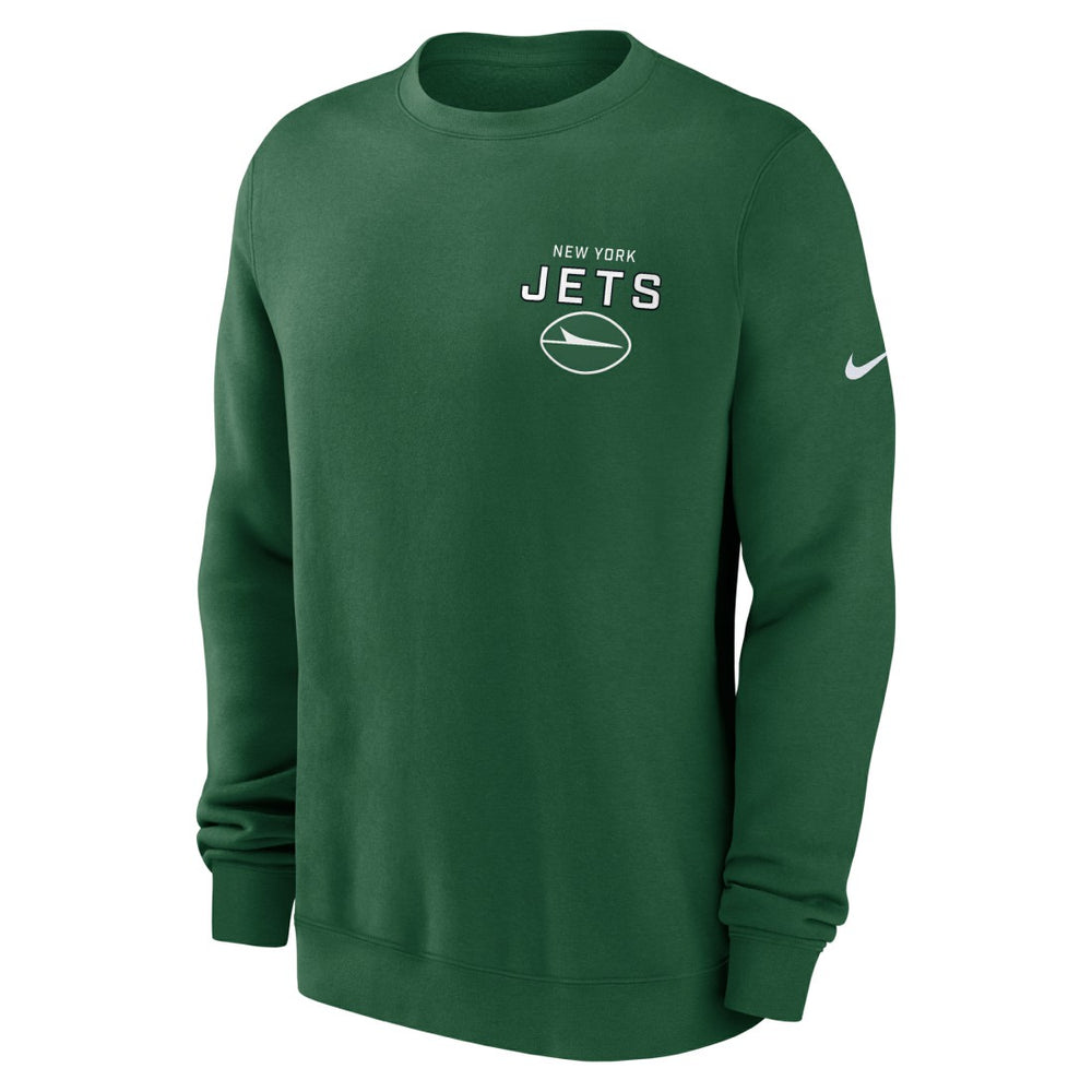 New York Jets Nike Primetime Club Fleece Pullover Sweatshirt