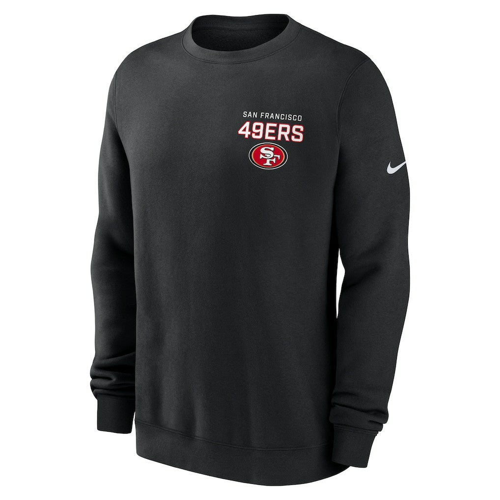 San Francisco 49ers Nike Primetime Club Fleece Pullover Sweatshirt