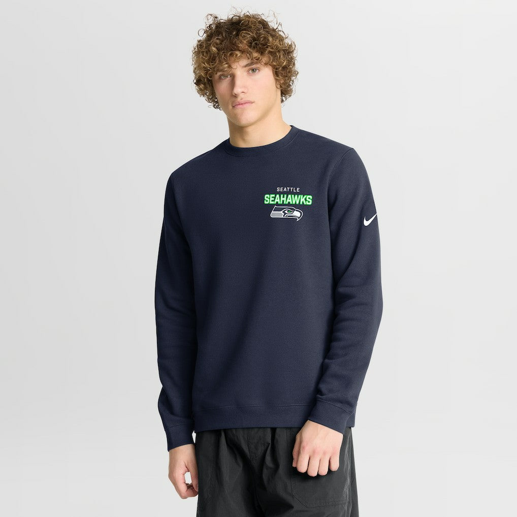Seattle Seahawks Nike Primetime Club Fleece Pullover Sweatshirt