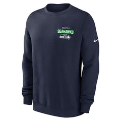 Seattle Seahawks Nike Primetime Club Fleece Pullover Sweatshirt