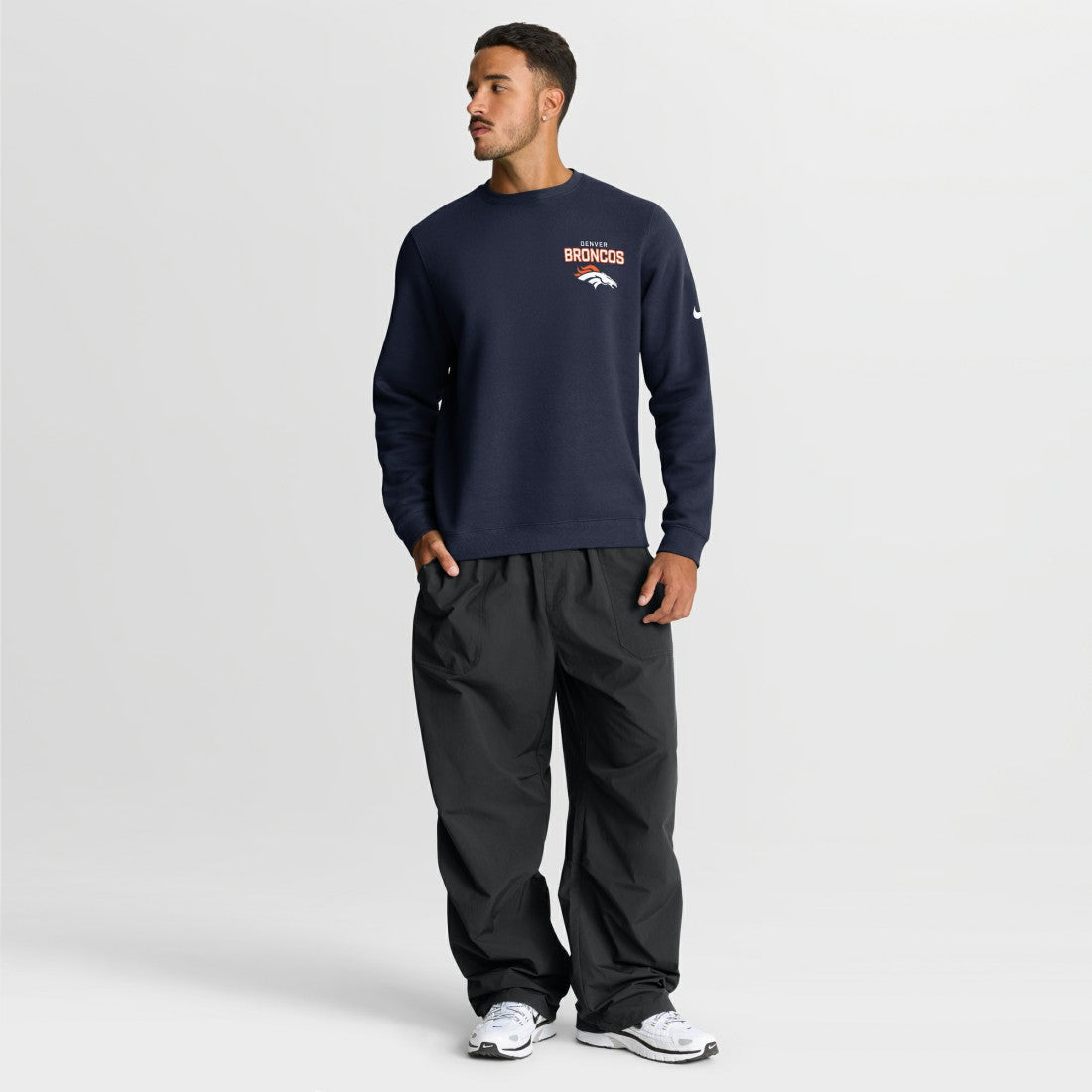 Denver Broncos Nike Primetime Club Fleece Pullover Sweatshirt
