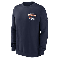 Denver Broncos Nike Primetime Club Fleece Pullover Sweatshirt