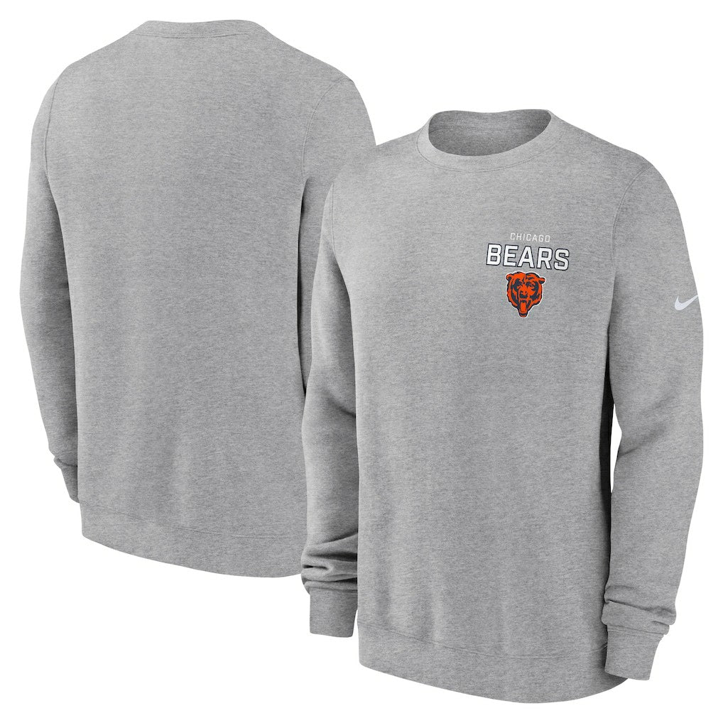 Chicago Bears Nike Primetime Club Fleece Pullover Sweatshirt