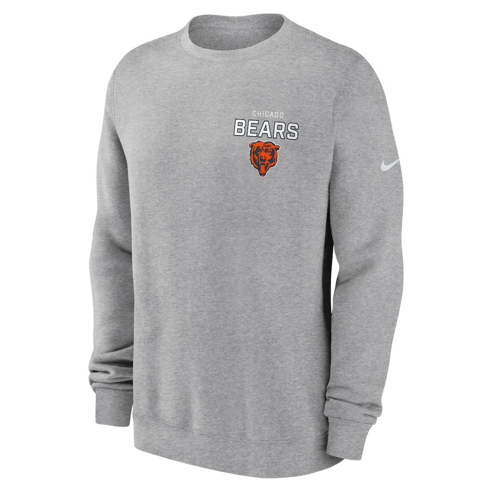 Chicago Bears Nike Primetime Club Fleece Pullover Sweatshirt