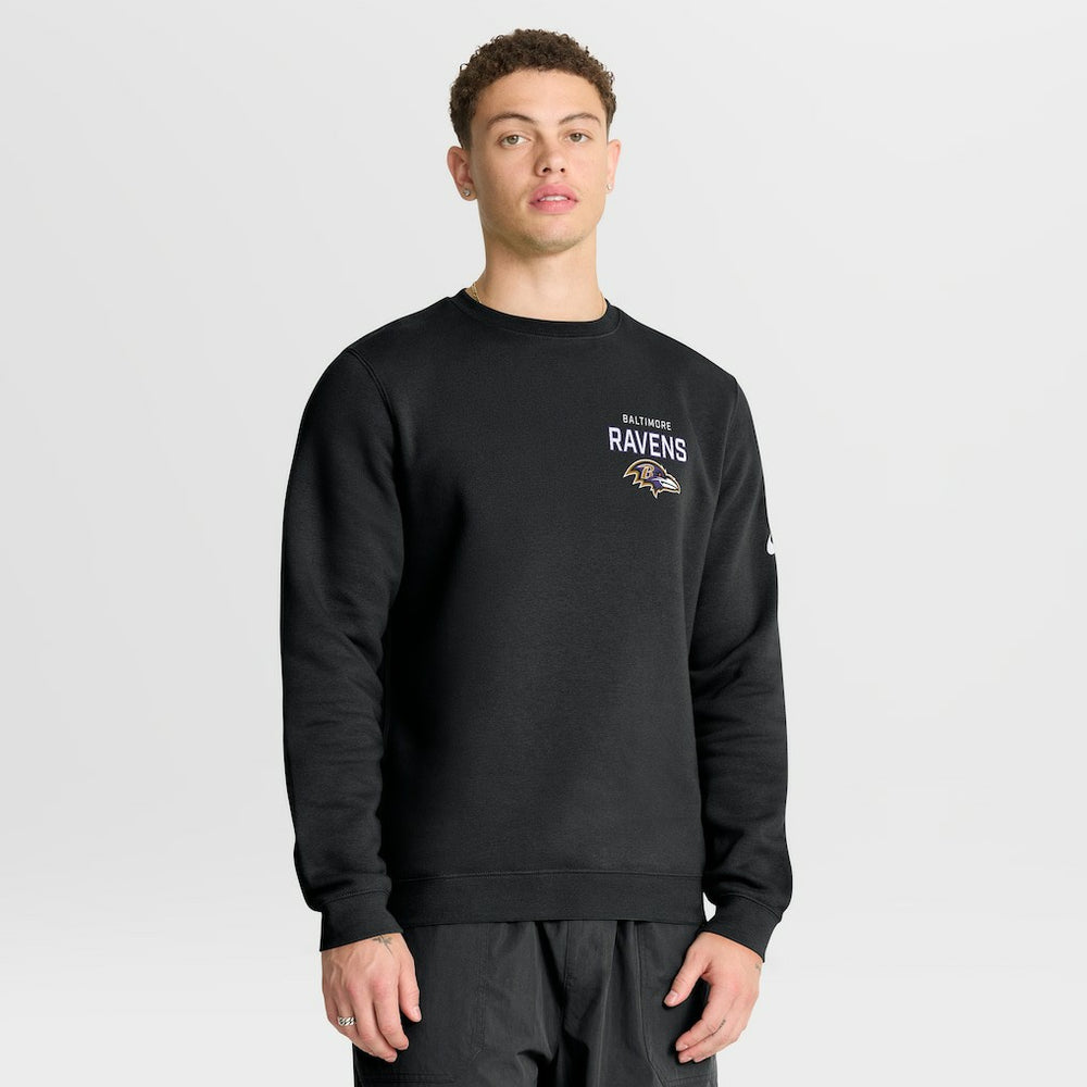 Baltimore Ravens Nike Primetime Club Fleece Pullover Sweatshirt